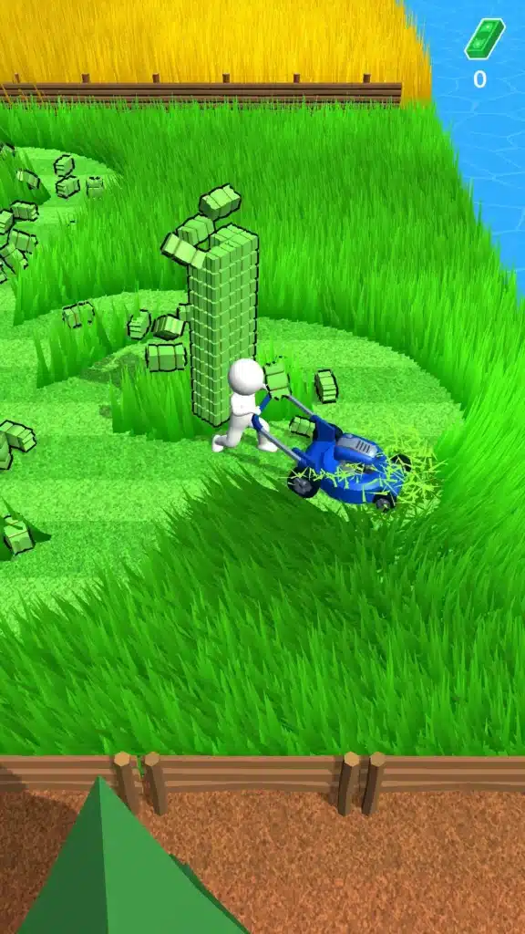 تحميل لعبة stone grass لمحاكاة قص العشب