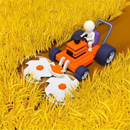 تحميل لعبة stone grass لمحاكاة قص العشب