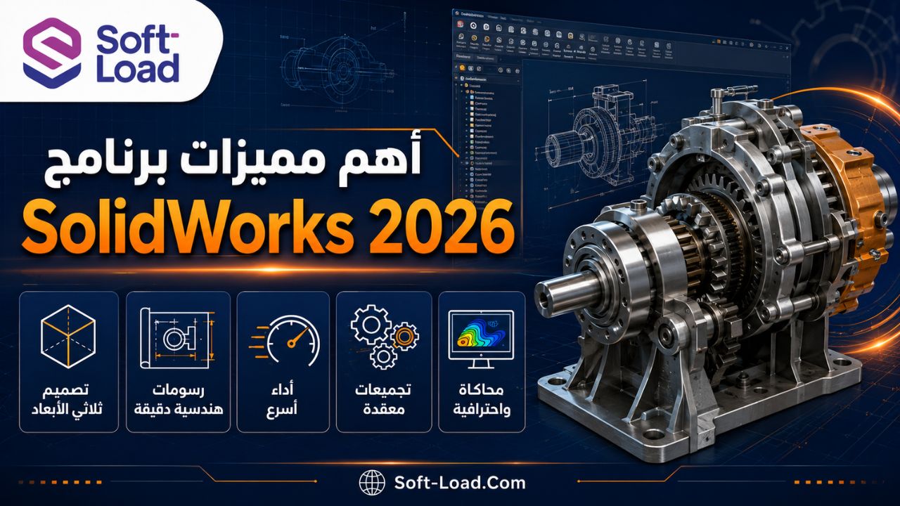 أهم مميزات برنامج SolidWorks 2026