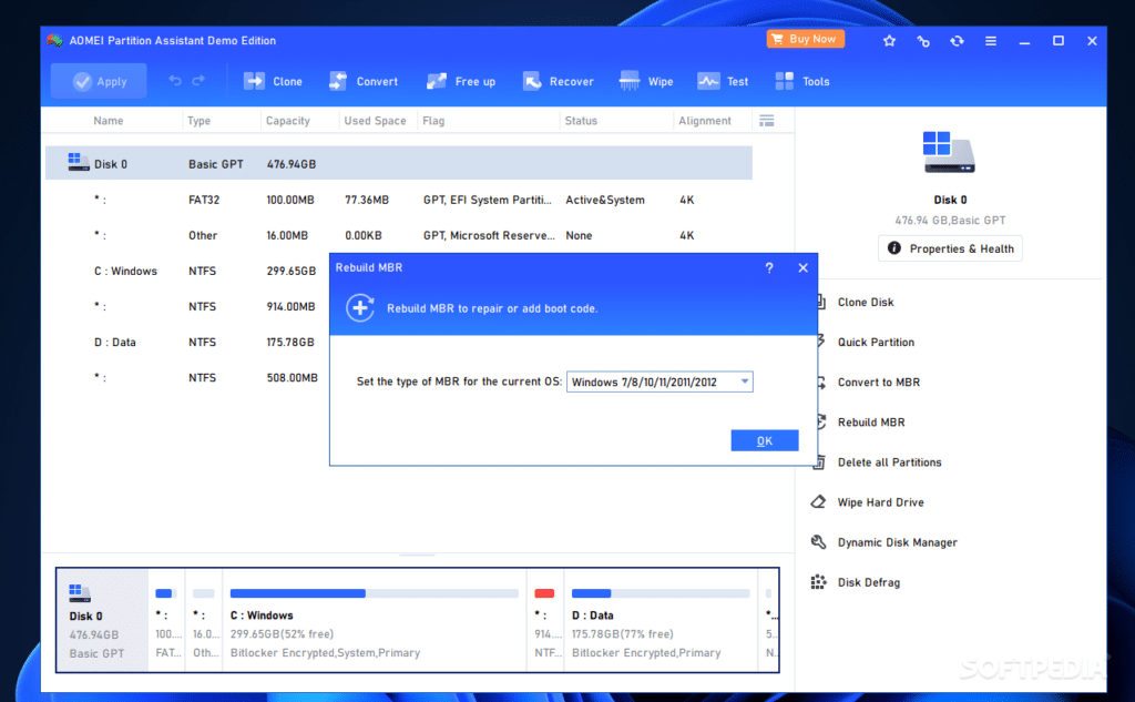 تحميل برنامج AOMEI Partition Assistant لإدارة الأقراص الصلبة وتقسيمها