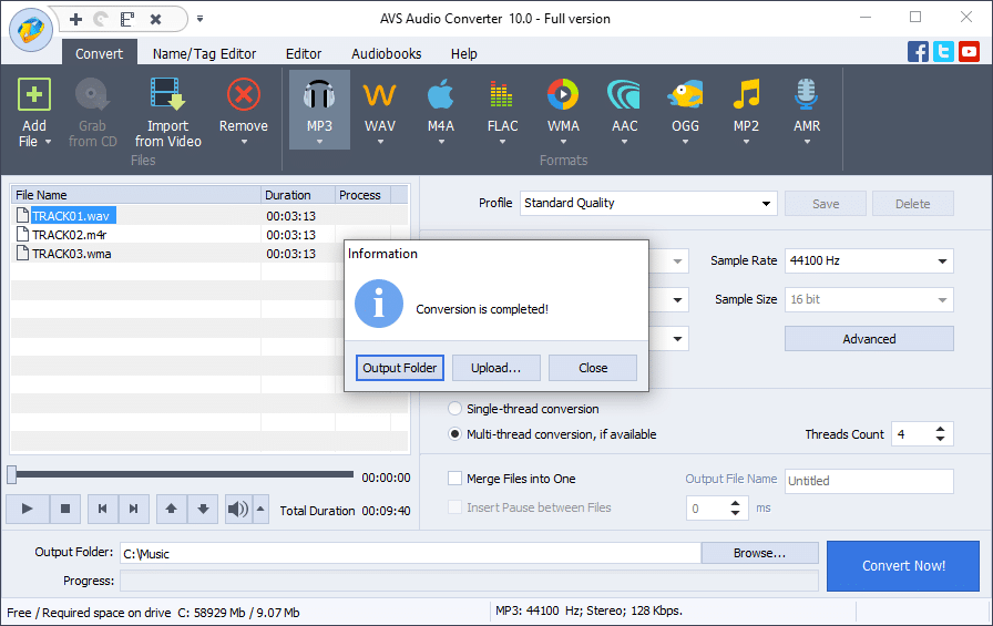تحميل برنامج AVS Audio Converter تحويل الملفات الصوتية