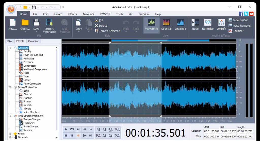 تحميل برنامج AVS Audio Editor لتحرير الملفات الصوتية