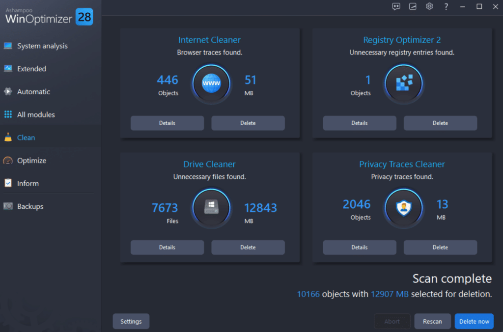 تحميل برنامج Ashampoo WinOptimizer لتحسين أداء نظام التشغيل