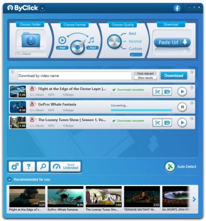 تحميل برنامج By Click Downloader لتنزيل مقاطع الفيديو وقوائم التشغيل