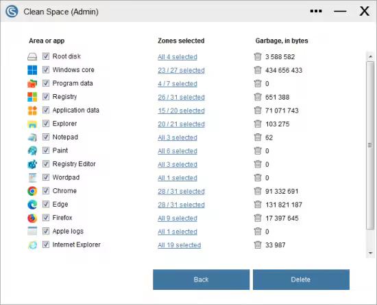 تحميل برنامج Clean Space Professional لتنظيف القرص الصلب