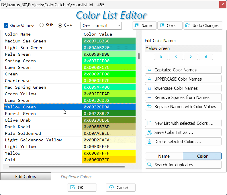 تحميل برنامج ColorCatcher لالتقاط أي لون من أي مكان على الشاشة
