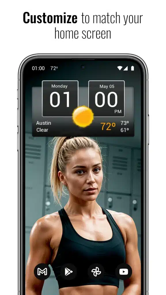 تحميل برنامج Digital Clock & World Weather لعرض الوقت والتاريخ على الشاشة