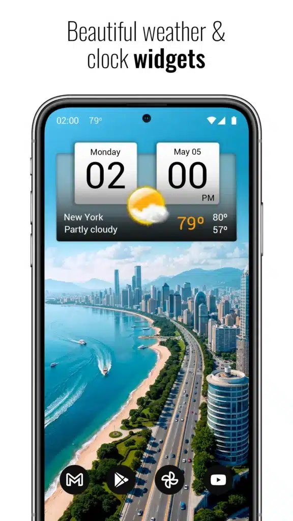 تحميل برنامج Digital Clock & World Weather لعرض الوقت والتاريخ على الشاشة