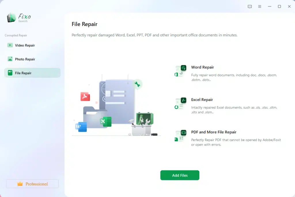 تحميل برنامج EaseUS Fixo إصلاح الملفات التالفة