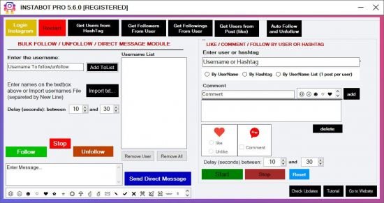 تحميل برنامج InstaBot Pro لإدارة حسابات إنستغرام