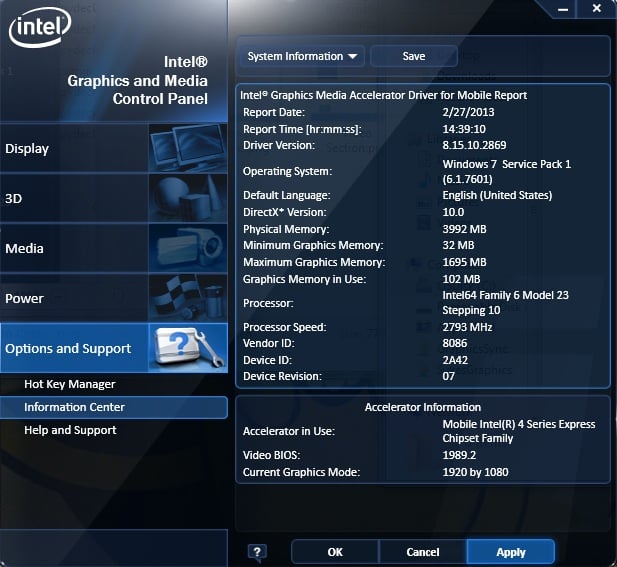 تحميل برنامج Intel Graphics Driver يربط بين نظام التشغيل والعتاد المادي لبطاقة الرسوميات المدمجة من إنتل