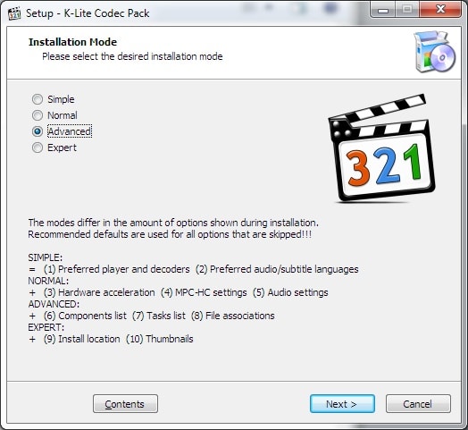 تحميل برنامج K-Lite Codec Pack لتشغيل أي ملف وسائط متعددة