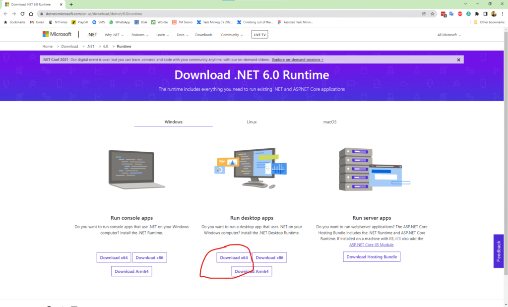 تحميل برنامج Microsoft NET Desktop Runtime لتشغيل البرامج التي تم تطويرها باستخدام تقنية NET