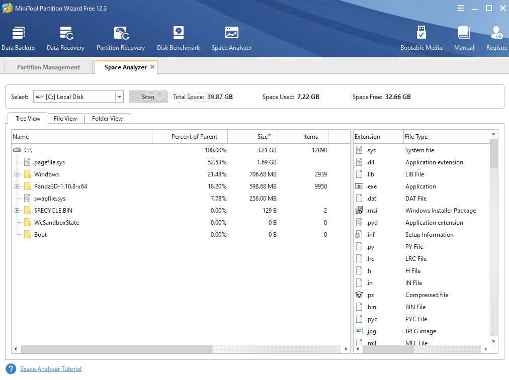 تحميل برنامج MiniTool Partition Wizard لإدارة الأقراص الصلبة