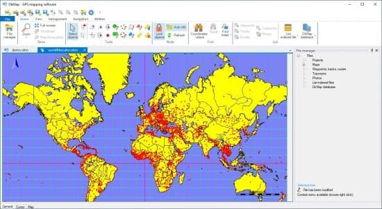 تحميل برنامج OkMap Desktop لإنشاء الخرائط