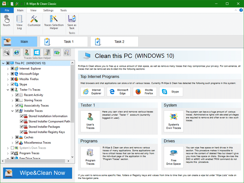 تحميل برنامج R-Wipe Clean لتنظيف البيانات وتحسين أداء النظام