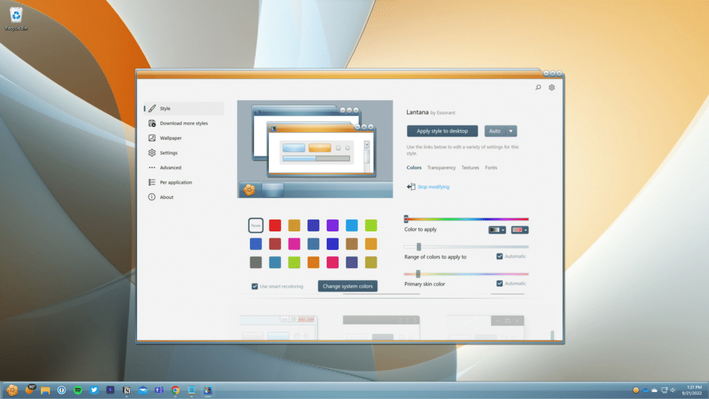 تحميل برنامج Stardock WindowBlinds تخصيص واجهة المستخدم الرسومية لنظام التشغيل ويندوز