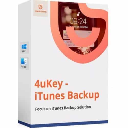 تحميل برنامج Tenorshare 4uKey iTunes Backup لإدارة الاجهزة وإنشاء نسخ احتياطية