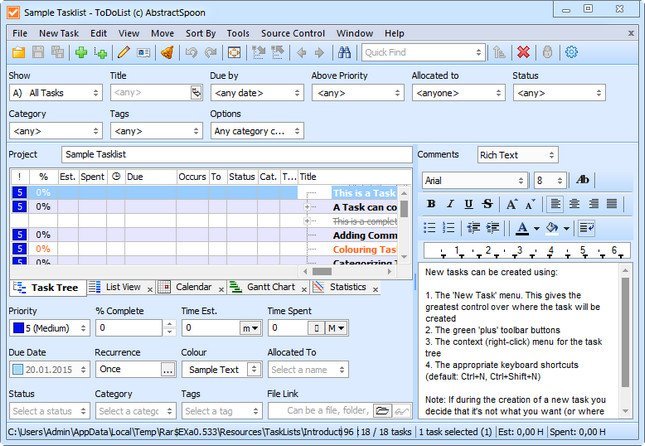 تحميل برنامج ToDoList لإدارة المهام والمشاريع