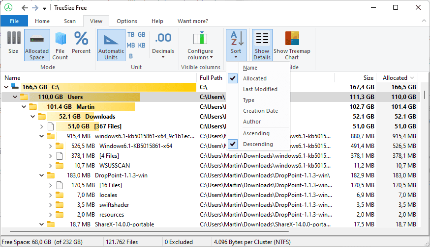 تحميل برنامج TreeSize Professional لإدارة مساحة القرص وتحليلها