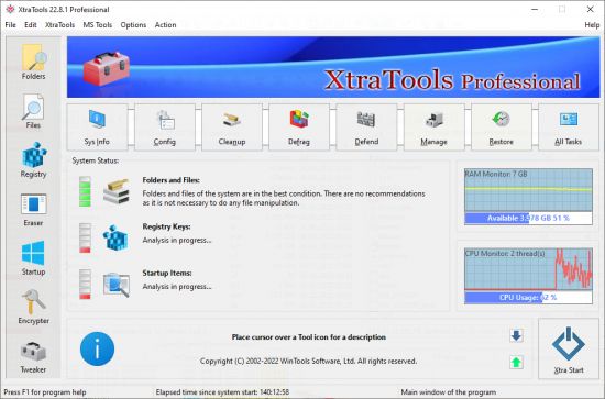 تحميل برنامج XtraTools Professional تحسين أداء النظام