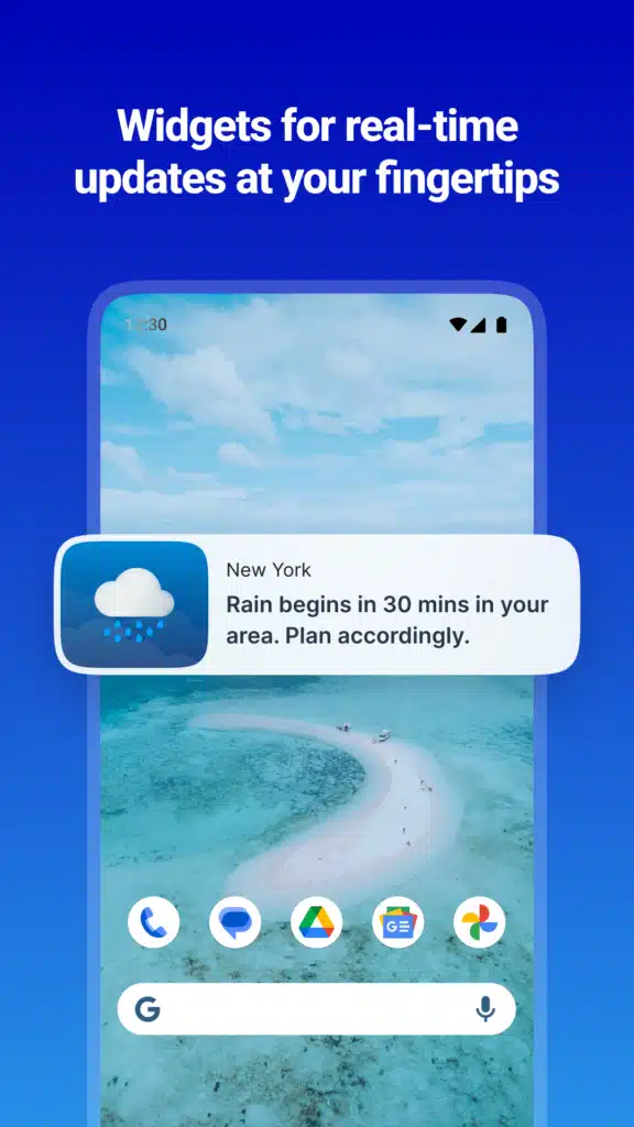 تحميل تطبيق 1Weather Forecast Radar للتنبؤات الجوية
