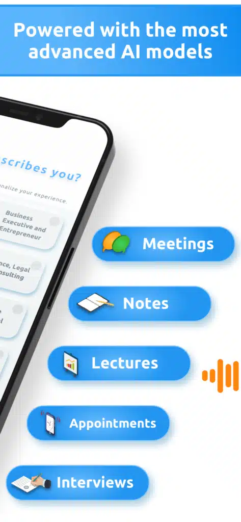 تحميل تطبيق AI Speech to text Transcribe لتحويل الصوت إلى نص مكتوب