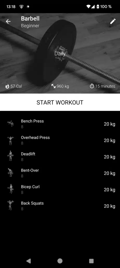 تحميل تطبيق Barbell Workout at Home & Gym للياقة البدنية