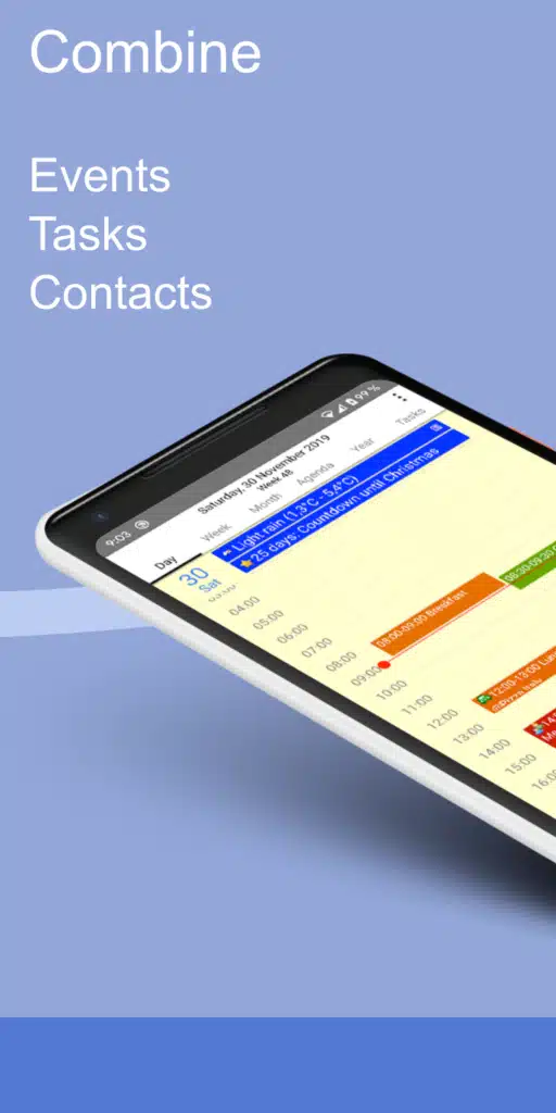 تحميل تطبيق CalenGoo Calendar and Tasks لإدارة التقويم والمهام