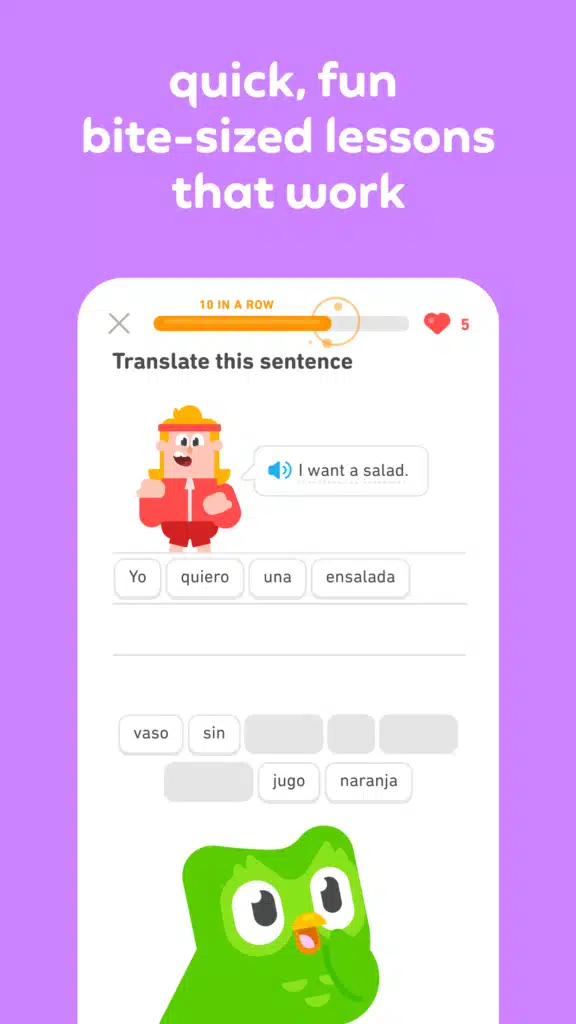 تحميل تطبيق Duolingo Language Lessons لتعليم اللغات عبر الإنترنت