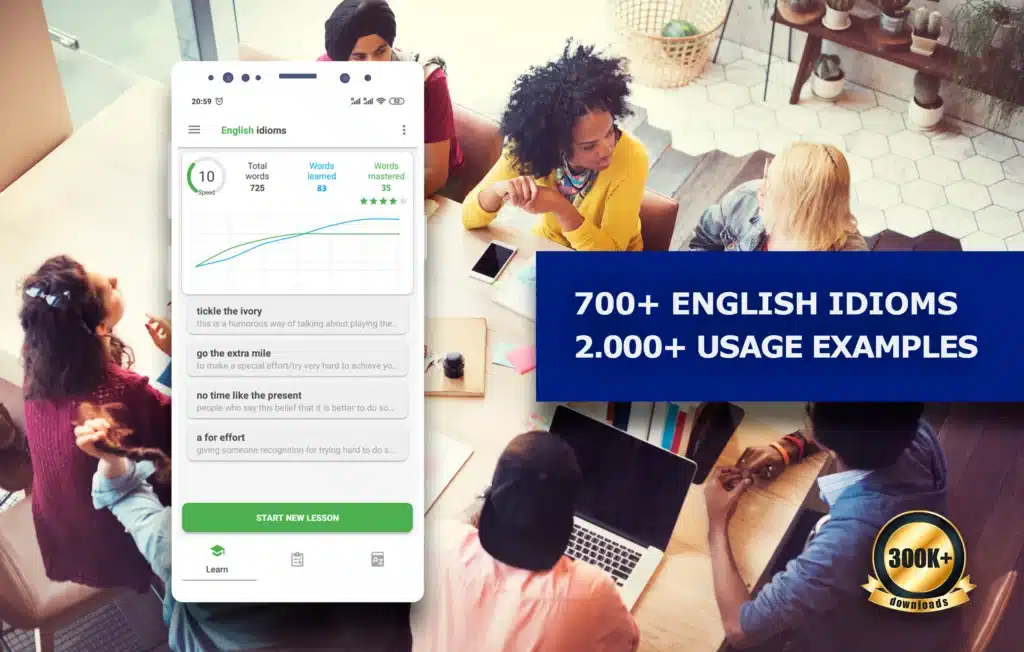 تحميل تطبيق English Idioms & Slang Phrases لتعلم وفهم التعابير الاصطلاحية الإنجليزية