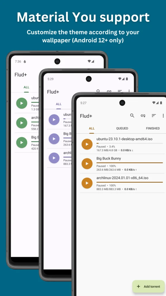 تحميل تطبيق Flud لإدارة ملفات التورنت