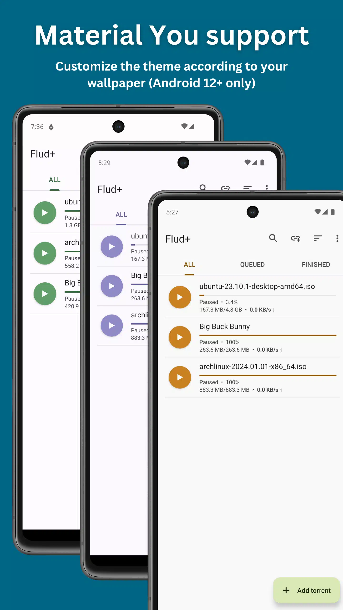 تحميل تطبيق Flud لإدارة ملفات التورنت