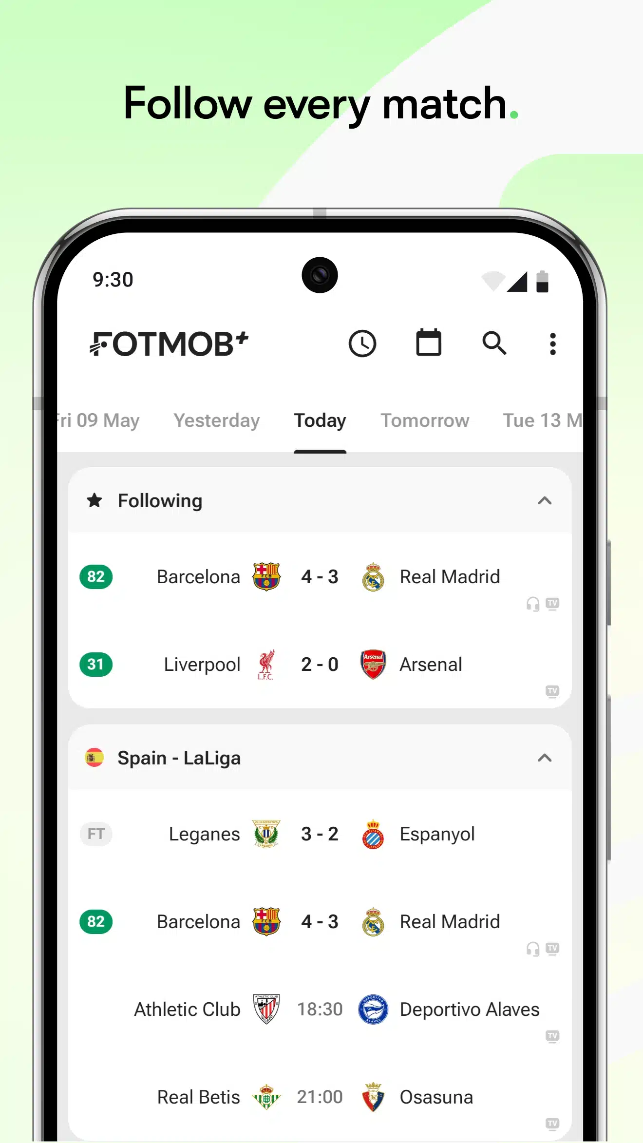 تحميل تطبيق FotMob - Soccer Live Scores المصدر الأول لعشاق كرة القدم
