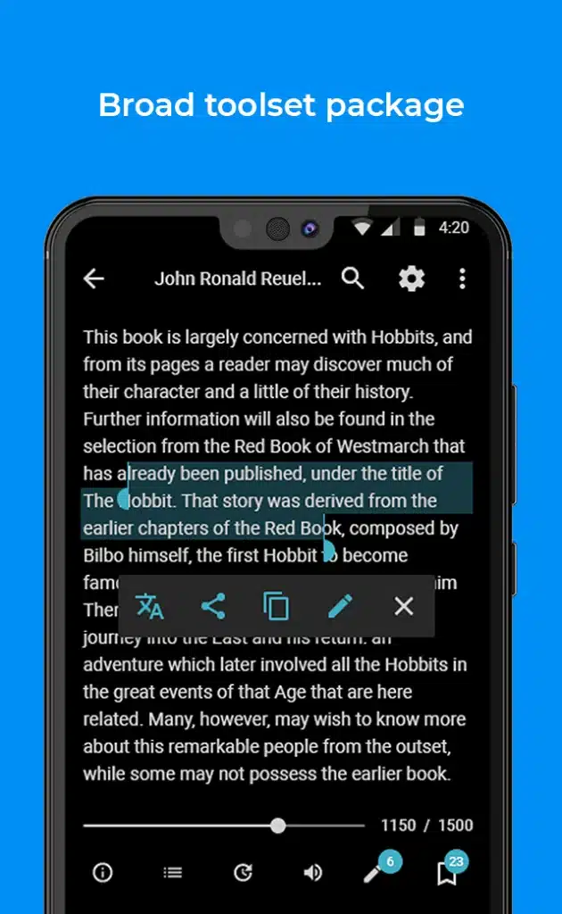 تحميل تطبيق FullReader – e-book reader لقراءة الكتب الإلكترونية
