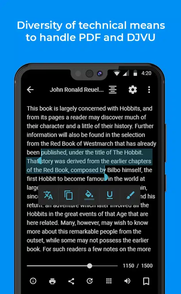 تحميل تطبيق FullReader – e-book reader لقراءة الكتب الإلكترونية