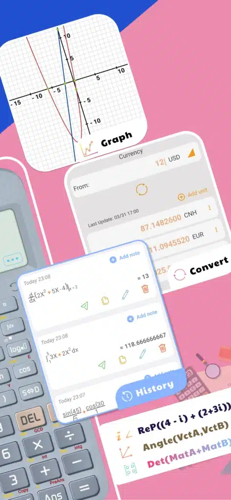 تحميل تطبيق HiEdu Calculator Pro آلة حاسبة علمية