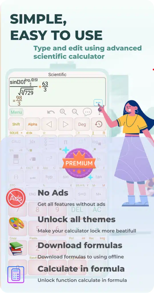 تحميل تطبيق HiEdu Calculator Pro آلة حاسبة علمية