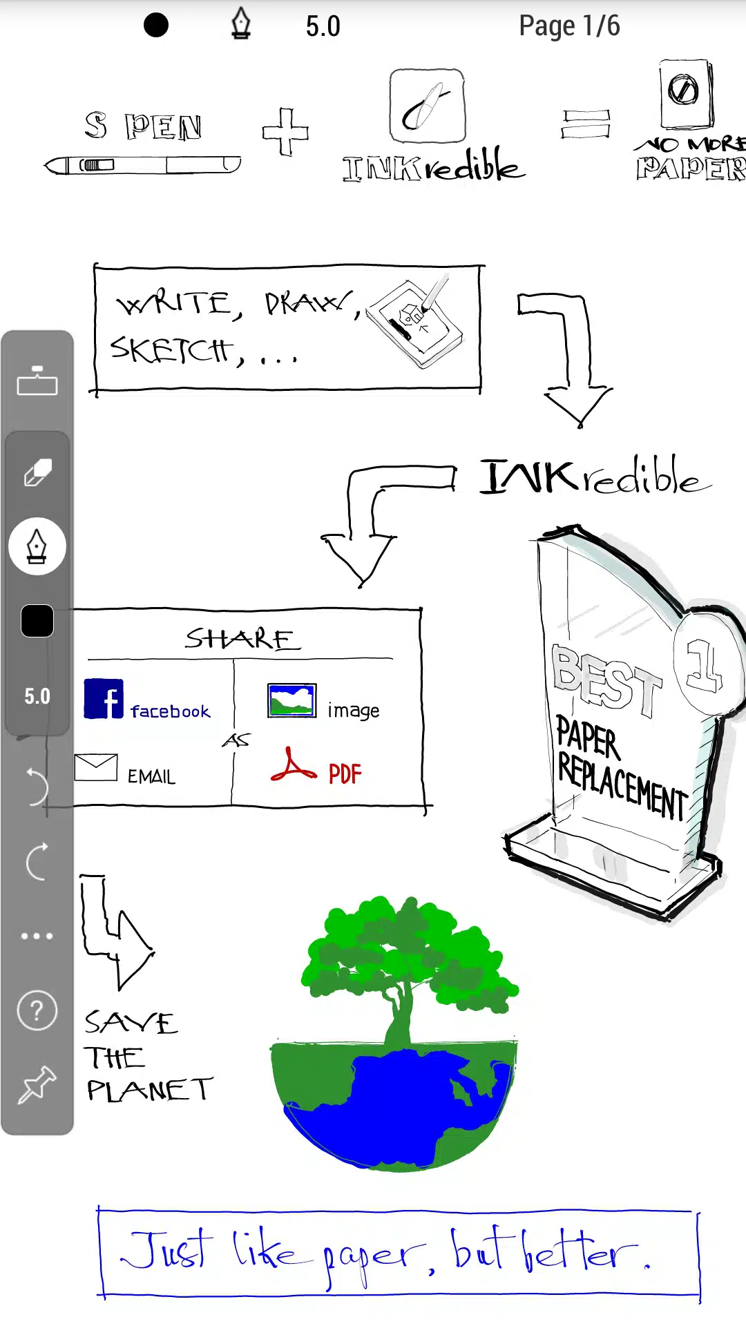 تحميل تطبيق INKredible PRO لتدوين الملاحظات والكتابة اليدوية الرقمية