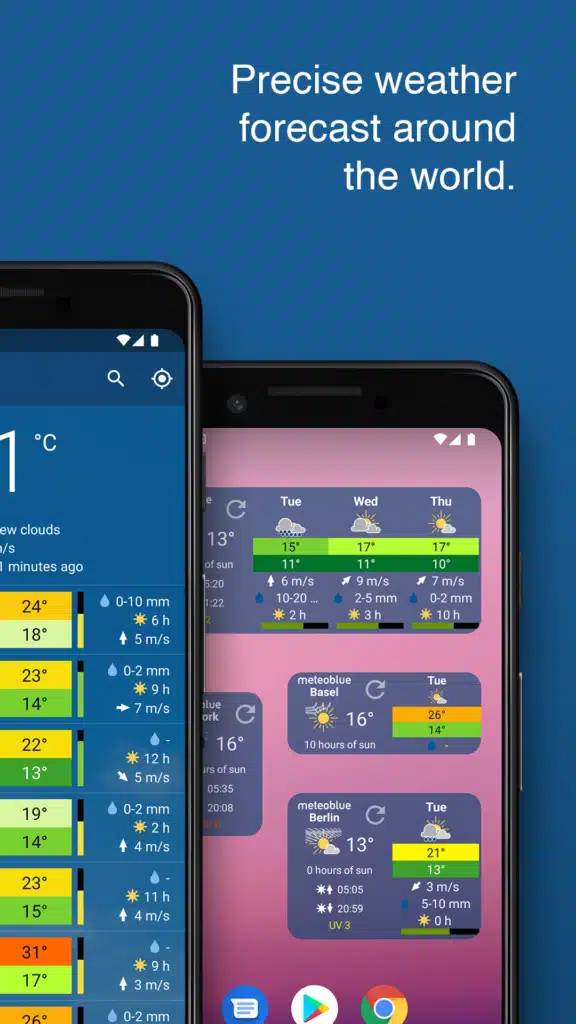 تحميل تطبيق Meteoblue weather لمعرفة حالة الجو بدقة