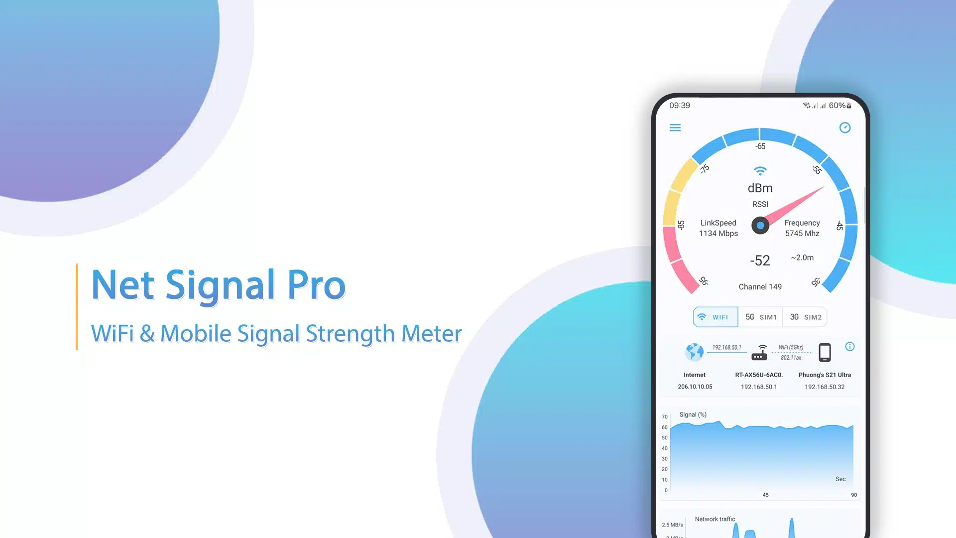 تحميل تطبيق Net Signal ProWiFi & 5G Meter لمراقبة جودة الشبكات الخلوية (4)