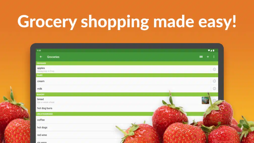 تحميل تطبيق Our Groceries Shopping List لإنشاء وإدارة قوائم التسوق