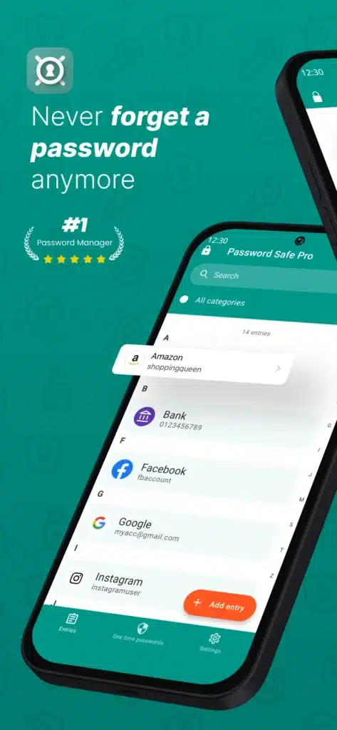 تحميل تطبيق Password Safe and Manager لإدارة كلمات المرور