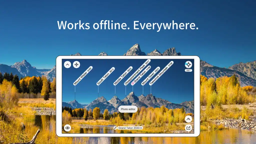 تحميل تطبيق PeakFinder | للتعرف على الجبال والقمم المحيطة بك