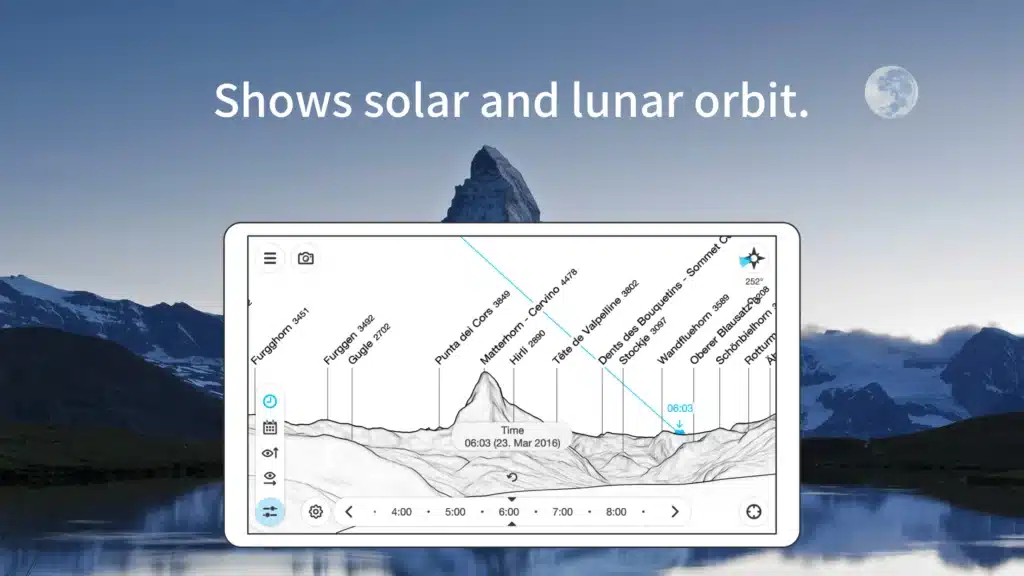 تحميل تطبيق PeakFinder | للتعرف على الجبال والقمم المحيطة بك