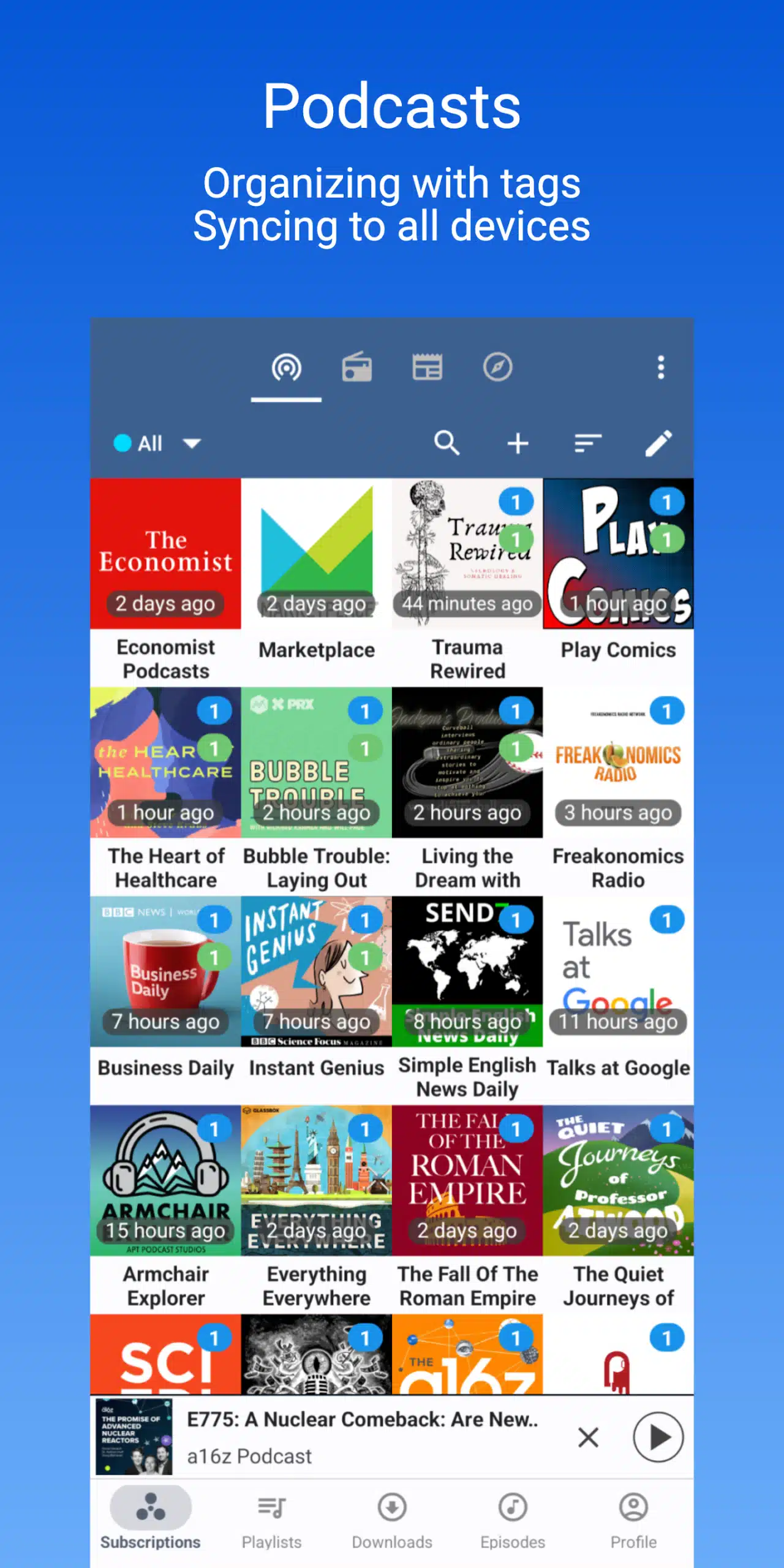 تحميل تطبيق Podcast Republic - Podcast app مشغل بودكاست شامل