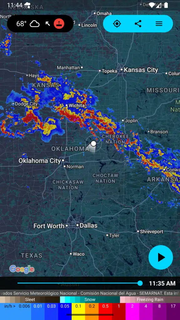 تحميل تطبيق Rain Alarm للإنذار المبكر بهطول الأمطار والثلوج