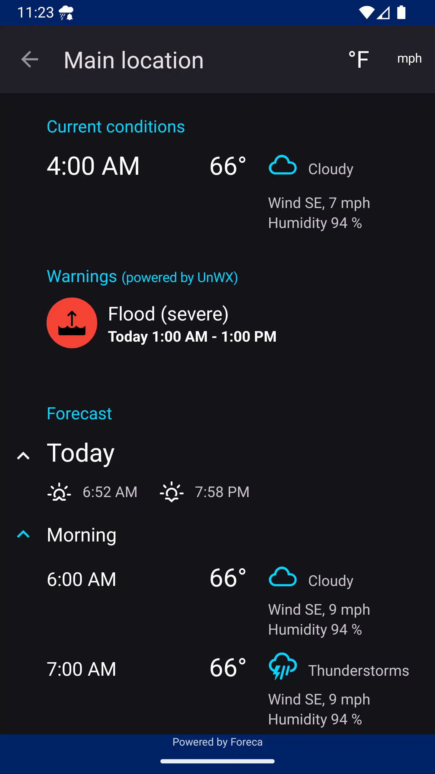 تحميل تطبيق Rain Alarm للإنذار المبكر بهطول الأمطار والثلوج