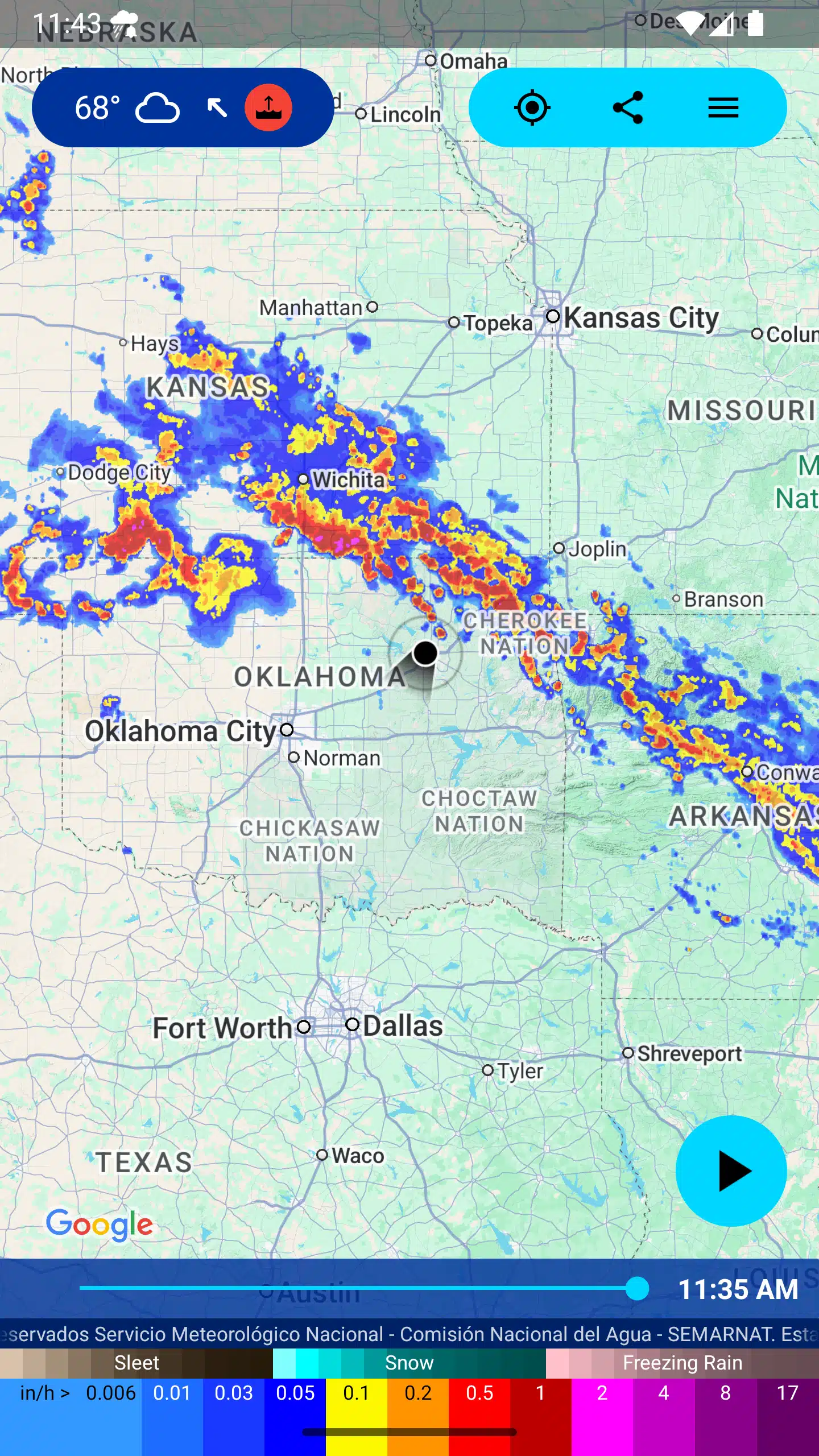 تحميل تطبيق Rain Alarm للإنذار المبكر بهطول الأمطار والثلوج