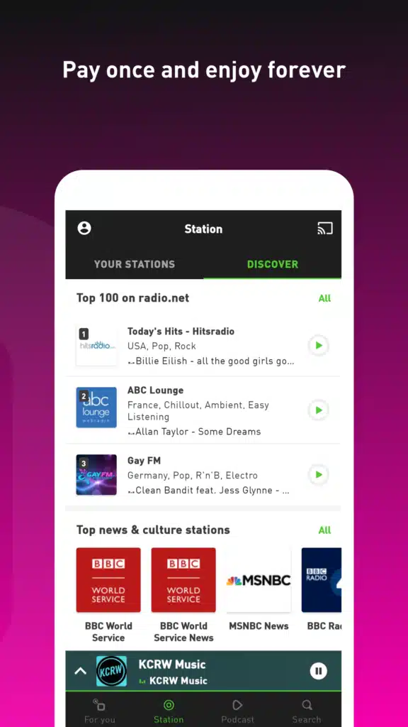 تحميل تطبيق radio net PRIME تطبيق الراديو الشهير